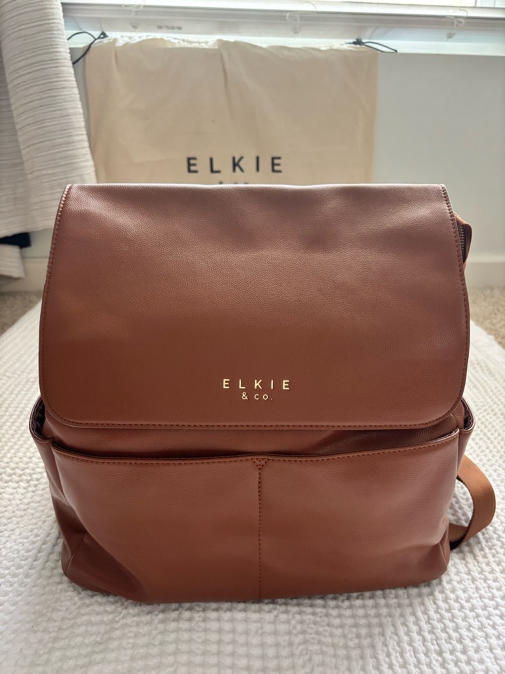 Elkie & Co Vegan Leather Diaper Bag Milan